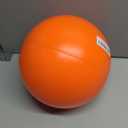 Doggie Dooley Virtually Indestructible Dog Ball - 10 Inch Hard Plastic Interactive Dog Toy for Large Breeds Over 45+ lbs - Built for Herding & Push Play - Floats in Water, Made in USA - Orange