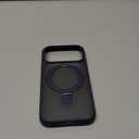 TORRAS Ostand for iPhone 17 Pro Case Magnetic, Fit for MagSafe, 4X Military Drop Protection, Camera Control, Slim Phone Case for iPhone 17 Pro with Kickstand, Translucent Matte Cover 6.3", Deep Blue