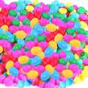 NEWBEA 2000 Pcs Easter Eggs,2.4" Assorted Bright Colors Plastic Easter Eggs Easter Eggs Empty for Easter Hunt, Basket Stuffers Fillers, Easter Themed Decorations