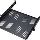 1 Pcs 1U Sliding Rack Shelf, Mounting 13.8-19.7 Inch Depth