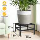 Plant Stand Indoor Outdoor, 18 Inch Heavy Duty Plant Stands Riser Metal Pedestal Stand for Large Flower Pot, Wrought Iron Flower Stand Display Planter Shelf for Living Room, 1-Pack