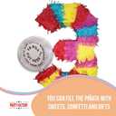 Party Factory Pinata Numbers 0-9 Kids Birthday Slap Pinata 16.5 x 13.7 x 3.1 inch Decoration Birthday Decoration (3)