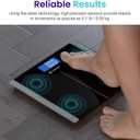 Etekcity Bathroom Scale for Body Weight, Highly Accurate Digital Electronic Weighing Machine for People, LCD Display, Large Size, 6mm Tempered Glass for Safe Home Use, Batteries Included, 400 lbs