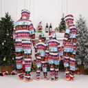 VNVNE Matching Christmas Onesie Pajamas for Women/Men/Couples/Family, Xmas Holiday Long Sleeve One-Piece Adults Pjs Sleepwear (Medium, Truck Dwarf)