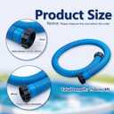 3 Pack 1.5" Pool Hose for Above Ground Pools 59" Long，Pool Pump Hose Filter Pumps Replacement Hose with Sealing Rings Fits for Intex Filters Pump, Saltwater Systems, Sand Filter