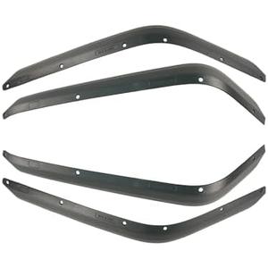TfdyfbhnZM A Set of Wheel Fenders Flares Widened Compatible for Jeep Wrangler JK JKU 2007-2018 Cars Accessories Body Kit Black