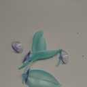 Delllala Crested Gecko Tank AccessoriesCrested Gecko HideFrog Habitat PlatformGecko Wall Climbing Toy &Reptile Branches3PCS (Light Blue)