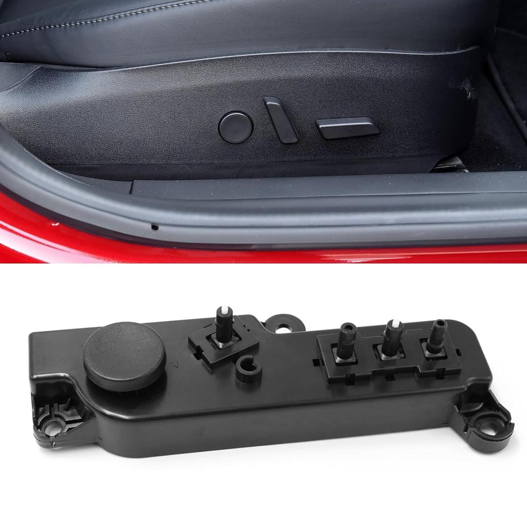 Jaronx Compatible with Tesla Model 3 Model Y Power Seat Control Switch w/Button Cover, Right Passenger Seat Adjust Switch Control Replacement for Tesla 2017-2024, Replace for 1098530(Right)
