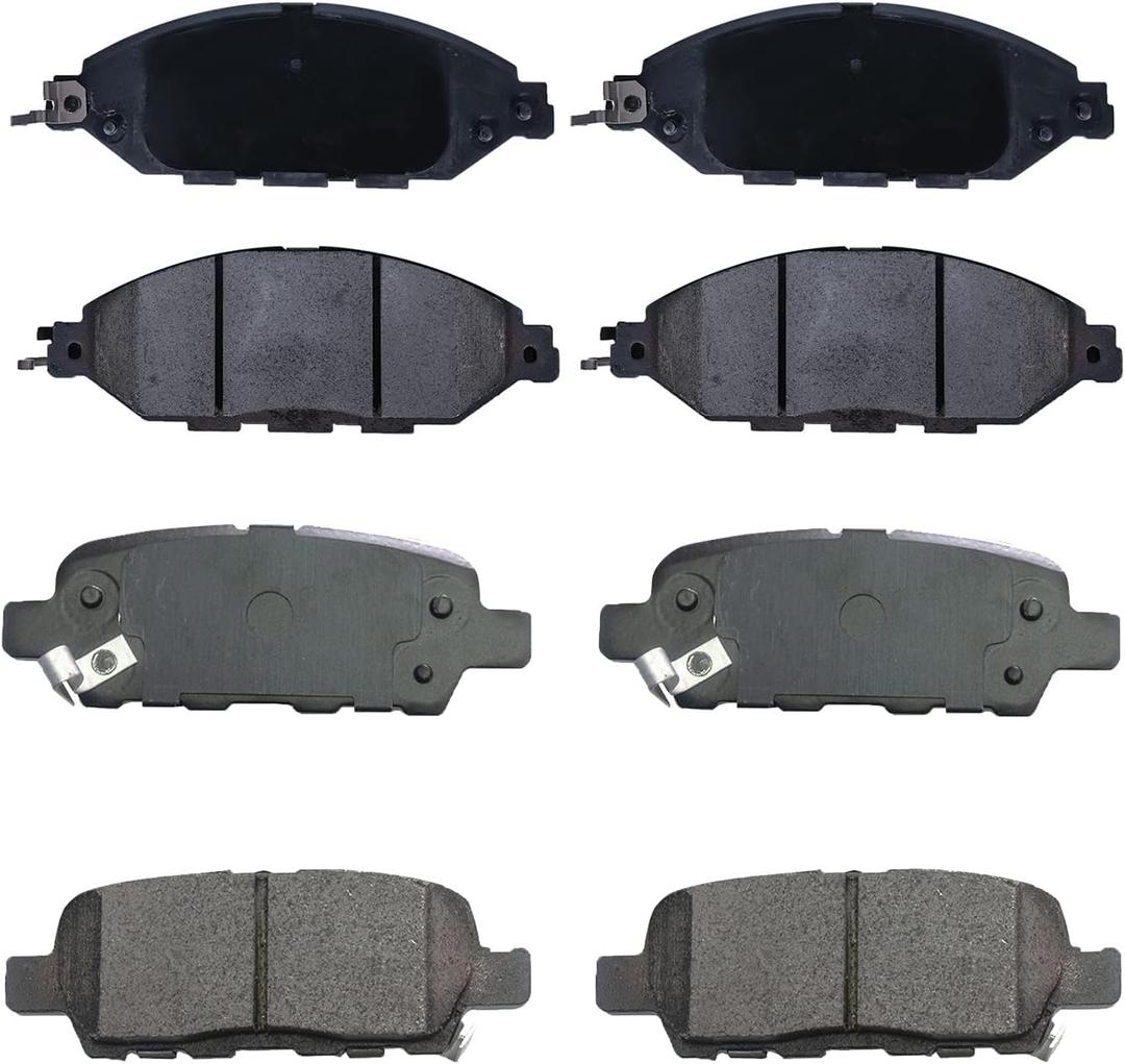 Replacement for Brake Pads Ceramic Front and Rear Infiniti Jx35 2013, Infiniti Qx60 2014-2019, Murano 2015-2019, Pathfinder 2013-2019 Brake Kits D1649,D905