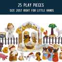 Advent Calendar 2025-25 Days of Christmas Nativity Scene Set - Countdown to for Kids Boys Girls Children Toddler Teens Indoor Toy