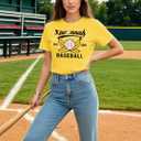 Women Baseball Tank Tops Game Day Sleeveless Tops Baseball Heart Graphic Tee Vest Casual Softball Mom Tee Tops (Yellow, L)