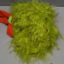 Toddler Baby Girl Christmas Costume Outfit Furry Sleeveless Romper Overalls Headband Leg Warmer Plush Xmas Clothes (0-6 Months, Green)