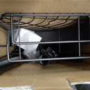 Rubbermaid Tension Pole Corner Shower Caddy: 4-Tier Bathroom Organizer Shelves, No Drill Installation for Renters, Apartments, Dorms, Family Bathroom, Adjustable 60-108 Inch, Black