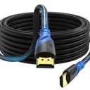 4K HDMI 20 FT Cable (HDMI 2.0,18Gbps) Ultra High Speed Gold Plated Connectors,Ethernet HDMI Cord, 4K@60HZ 2K 1080P 3D ARC Compatible with UHD TV Monitor Laptop Xbox PS4/PS5 ect(6m)