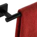 KOKOSIRI Towel Rails Bathroom Towel Bars Matte Black 24 Inch Bath Towel Holder for Cabinet Kitchen Wall Stainless Steel B4005BK-L24
