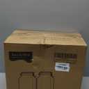 Folinstall 1 Gallon Square Super Wide-Mouth Glass Jars with Airtight Lids, Glass Storage Jars with 2 Measurement Mark, Sturdy Canning Jars with Large Capacity 4100 ML For Overnight Oats