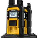 Retevis RB48 FRS Walkie Talkies Long Range, Rugged & IP67 Waterproof & Floating, Mil-Standards 810H Two Way Radio, Heavy-Duty, NOAA, Rechargeable, 20hr Battery, Emergency Radio (2 Pack)