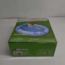 SLOOSH Inflatable Tanning Pool Lounger Float,72" x 65" Pool Floats Adult with Pillow,Luxury Fabric Large Suntan Tub Raft Floatie,Sunbathing Bed Lounge for Water Blow Up Kids Ball Pit Party Gifts,Blue