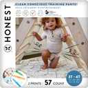 The Honest Company Clean Conscious Training Pants for Sensitive Skin, Hypoallergenic, Fragrance-Free, Let's Color See Me Rollin', Size 3T/4T (32-40 lbs), 57 Count