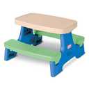 Little Tikes Easy Store Jr. Kid Picnic Play Table, Blue,green, 
27"D x 27.2"W x 18.25"H