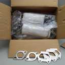 Front Rear Catalytic Converter Compatible with 2011-2019 Chrysler Town & Country Dodge Grand Caravan Journey Avenger 200 3.6L Replace 674121 Without Heat Shield Bracket (EPA Compliant)