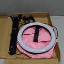 Overhead Phone Mount with Ring Light Phone Holder,10" LED Ring Light for Desk with Stand and Remote for iPhone,Phone Tripod with Light for Video Recording TikTok Live Stream Cooking Kitchen Vlogging