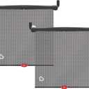 Munchkin Brica Sun Safety Car Window Shade with Heat Alert, Helps Block UVA/UVB Rays, 2 Pack, Black