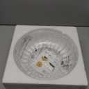 Semi Flush Mount Ceiling Light Fixture Vinatge Black Ceiling Lights Mid Century Modern Clear Glass Close to Ceiling Lighting Fixtures for Bedroom Hallway Foyer Bathroom Kitchen Laundry Room Nursery