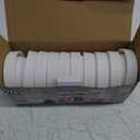 AOZITA 10 WIDE Mouth & 10 REGULAR Mouth Mason Jar Lids - 20 Pack Food Grade Plastic Mason Jar Caps for Ball, Kerr and More Canning Jars - Leakproof & Dishwasher Safe - White