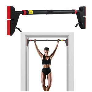 FICTOR Door Pull up Bar for Doorway, Strength Training Equipment, Adjustable Door Frame, Non-slip Chin up Bar for Home Gym, with No Screw Installation
