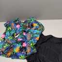 Hanna Nikole Womens Plus Size Two Piece Tankini Swimsuits 3-Tiered Ruffle Flounce Top with High Waisted Bottom
24 W