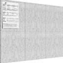MaxGear Large Cork Board for Wall 36" x 24", Light Gray Bulletin Board, 6 Pack Felt Wall Tiles with Pushpins, Cork Boards for Office Pin Board Tack Board Cork Boards