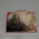 NAYOO Long Platinum Blonde Wavy Wig for Women 26 Inch Middle Part Curly Wavy Wig Natural Looking Synthetic Heat Resistant Fiber for Daily (Platinum Blonde)