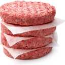 Hamburger Patty Paper | Non-Stick, Dry Waxed Food Grade 5 X 4 | Microwave and Freezer Safe | Separating Frozen Ground Beef Burger Turkey Patties & Other Foods (2000 Pcs)