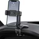 Universal Dashboard Cell Phone Holder Mount with 360 Rotation Multifunctional Clip on Phone Holder for Car Compatible with All 4-7.2 Inch Smartphones
