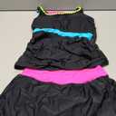 BMJL Women's Tankini Swimsuits Tummy Control Two Piece Bathing Suit Modest Swim Skirt Color Block Swim Suits 2026 (Black, Small)