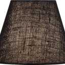 Aspen Creative 56019, Empire Uno Lamp Shade in Black, 5" Top x 9" Bottom x 7" Slant Height, Slip UNO 33mm