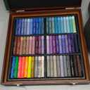 Artecho Oil Pastels Set of 120 Colors Wooden Box, Soft Oil Pastels for Art Painting, Drawing, Blending, Ideal Gift Choice for Everyone (10 x 70 mm)