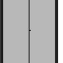 Yotache Adjustable Magnetic Screen Door Fit Doors Size Width 34"-38" Height 96"-98", Reinforced Fiberglass Mesh Curtain with Unique Widen Strip, Black