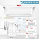 Upgraded 242126602 Refrigerator Door Bin Shelf Replacement Part Compatible with Frigi.daire Refrigerator Door Shelf 2421266 PS12364199 FFSS2625TS0 LFSS2612TF0 Door Shelf Shelves by AMI PARTS (2 Pack)