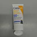 CeraVe 100% Mineral Sunscreen SPF 50, Face sunscreen With Zinc Oxide & Titanium Dioxide, Hyaluronic Acid + Niacinamide + Ceramides, Oil Free, Travel Size 2.5 oz