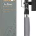 Beneno Can Opener, Manual Side Safe Cut Can Opener Smooth Edge with Durable Sharp Blade, Effort-Saving Knob & Comfortable Non-slip Handle, Gray