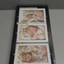 ZEEYUAN 4x6 Desk Picture Frame Rotating Double-Sided Picture Frame, 4x6 Tabletop Wooden Collage Family Pictures Frame for Office Desktop Home Decor, Holds 6 Photos, Black