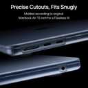 Soonjet for MacBook Air 15 inch Case | M5 M4 M3 M2 2026 2025-2023 | 100% Match Official Color | Closes Seamlessly | Hard Shell Laptop Cover | A3448 A3241 A3114 A2941 | Midnight Clear