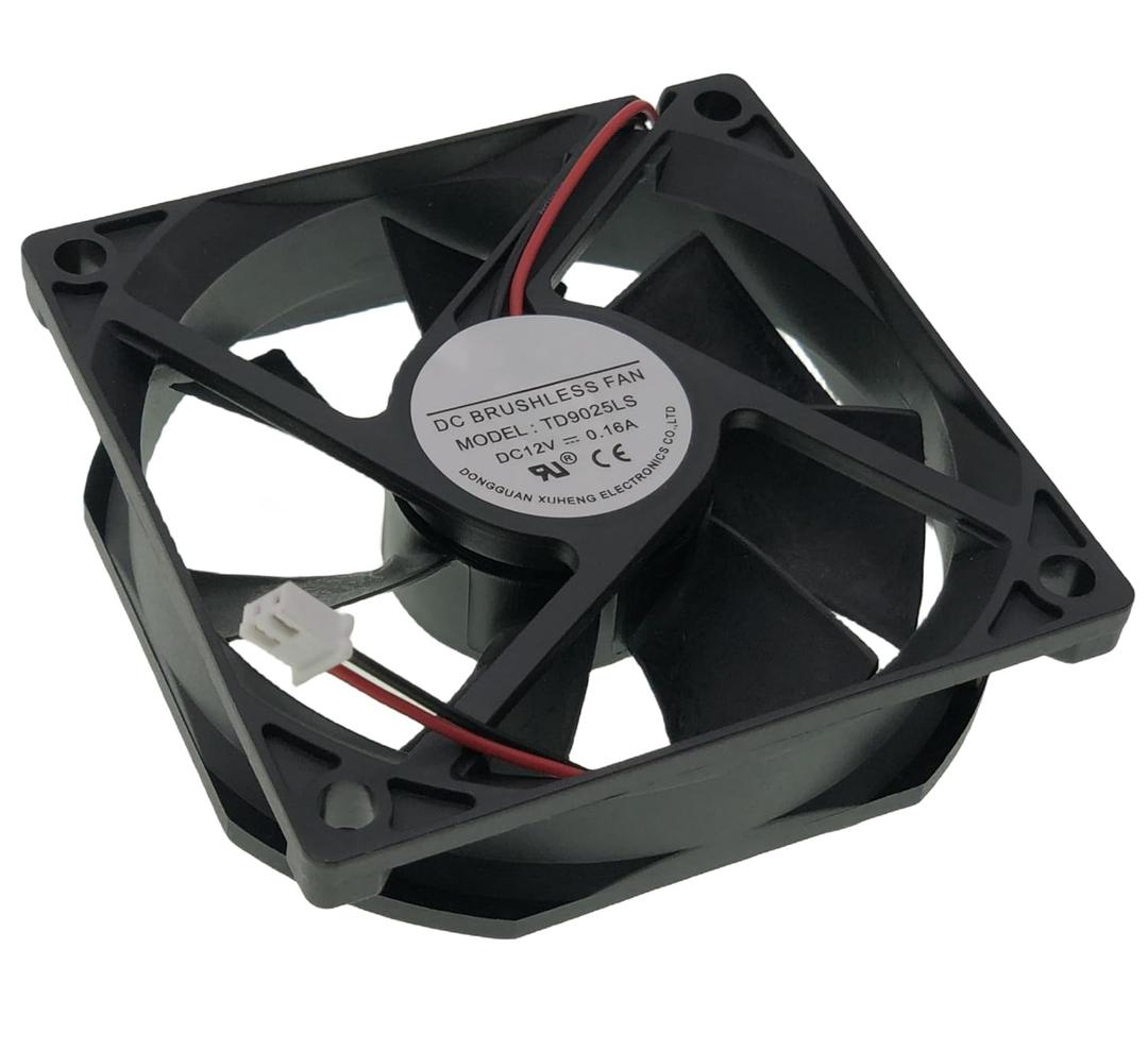 for TONON TD9025LS Wine Fridge Hotel Refrigerator, DC12V 0.16A Size: 90x90x25mm, 2-Wire Cooling Fan.