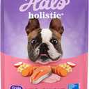 Halo Holistic Small Breed Dog Food, Wild Caught Salmon & Whitefish Recipe, Grain Free Dry Dog Food, for Healthy Weight Support, 3.5 lb Bag (EXP 08/30/26)