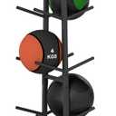 Medicine Ball Rack, 5-Layer Slam Ball Storage Stand | Holds 10 Med Balls, Heavy Metal Vertical Medicine Ball Tree, Holds Balls up to 11" Diameter, For Home Gym
