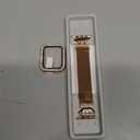 JOYOZY Magnetic Band Compatible with Apple Watch Band 38mm 40mm 41mm 42mm 44mm 45mm 46mm Milanese Strap with Bling Glitter Case Built-in Screen Protector Dressy Stainless Steel iWatch Loop for Women