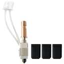 Ceramic Hotend for Kobra S1 Combo Hot End Kit Print Head Heat Block Upgrade Heating Cartridge 200K Thermistor Hardened Steel Nozzle with Extra 2PK Silicone Cover for Anycubic Kobra S1/ACE Pro