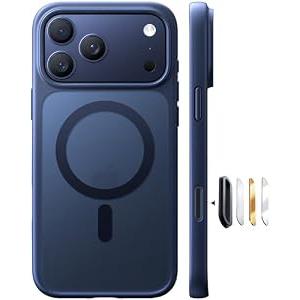 TORRAS Stronger Magnetic & Shockproof for iPhone 17 Pro Max Case Deep Blue